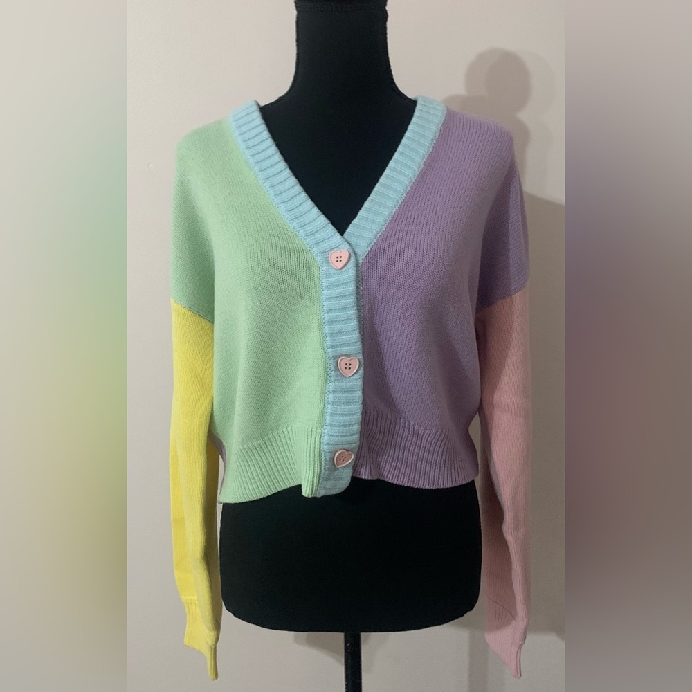 Colorful Women's Cardigan Sweater